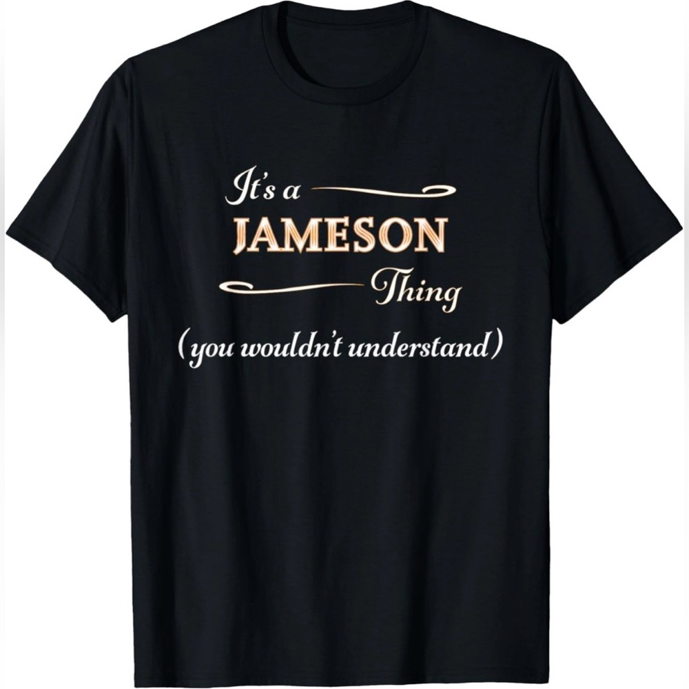 Black 'Jameson Thing' Graphic T-Shirt